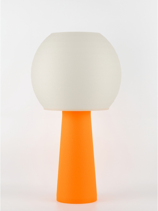 Clarisse – Lampe à poser pop orange, large