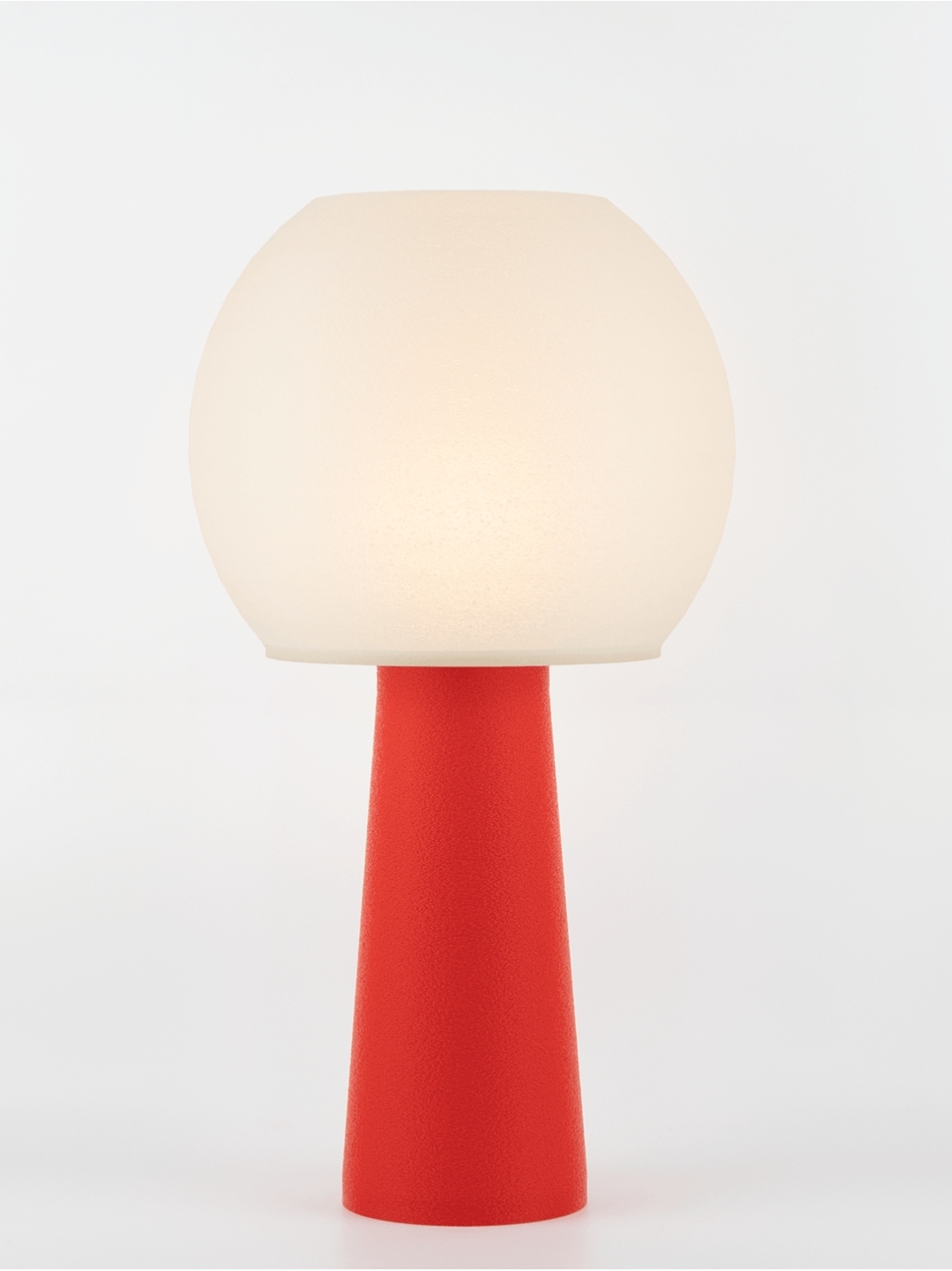 Clarisse – Lampe à poser pop rouge, large