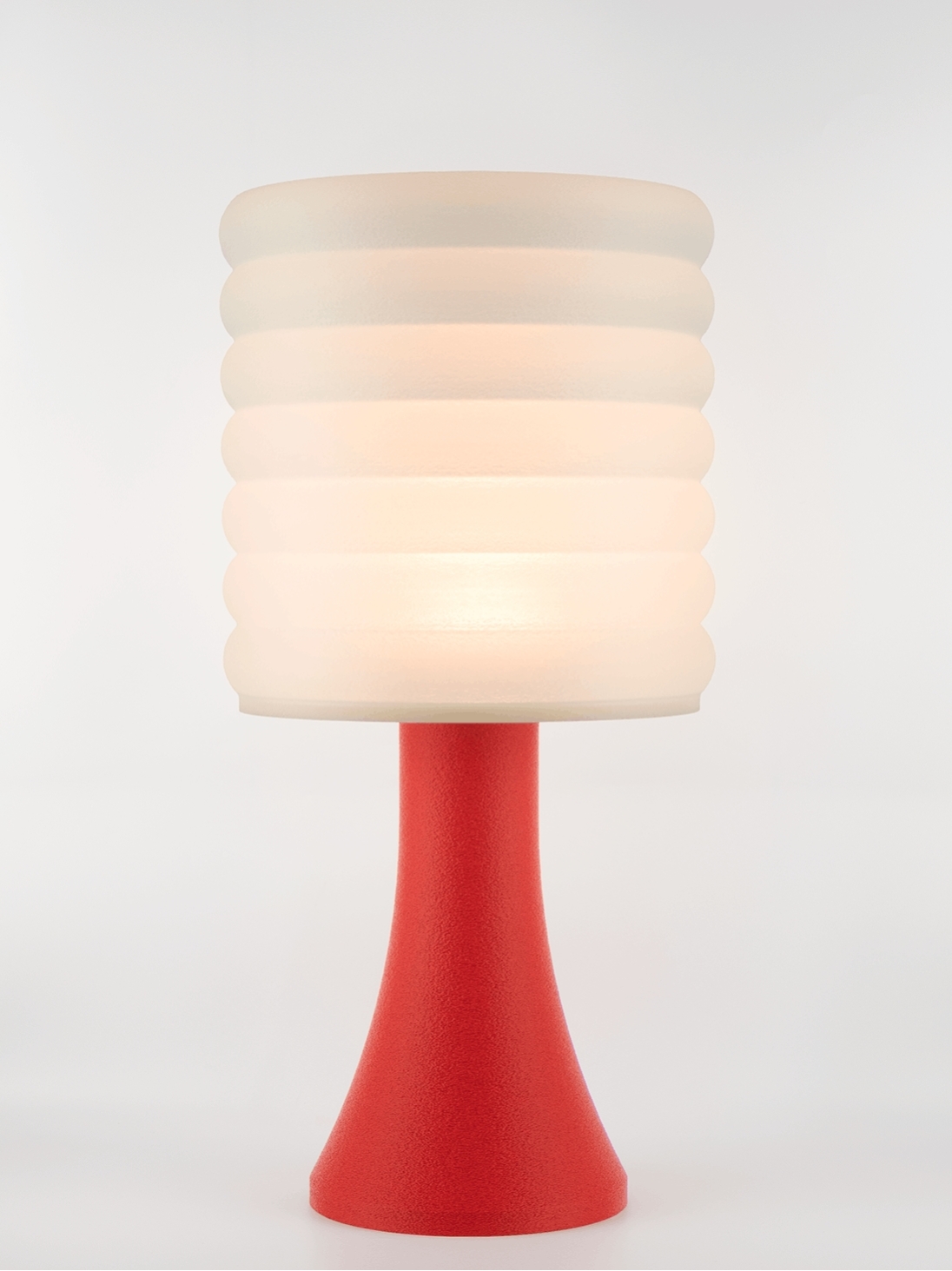 Micheline – Lampe granit rouge, extra large