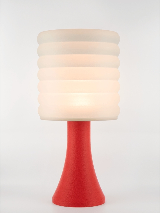 Micheline – Lampe granit rouge, extra large