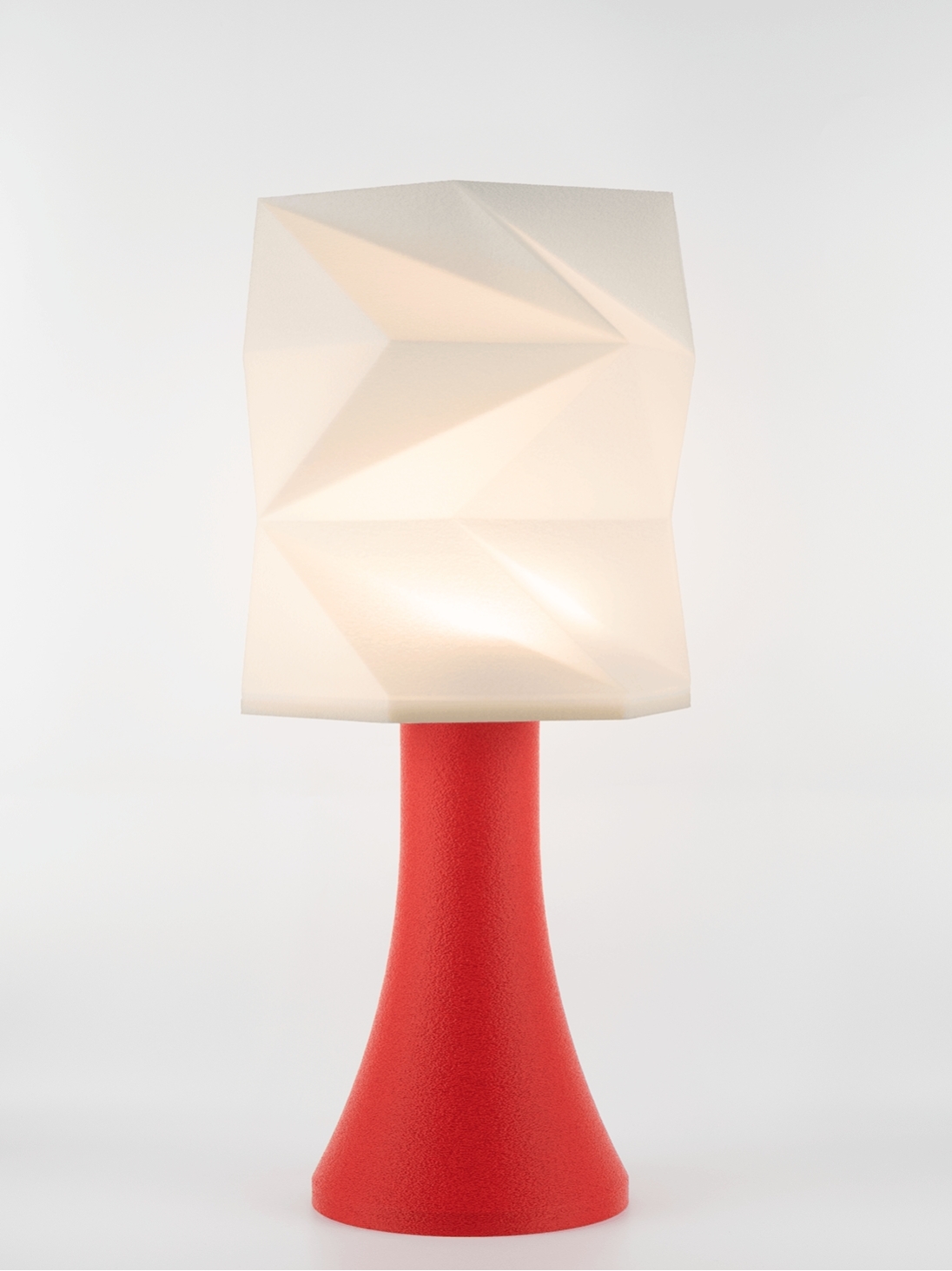 Simone – Lampe granit rouge, extra large