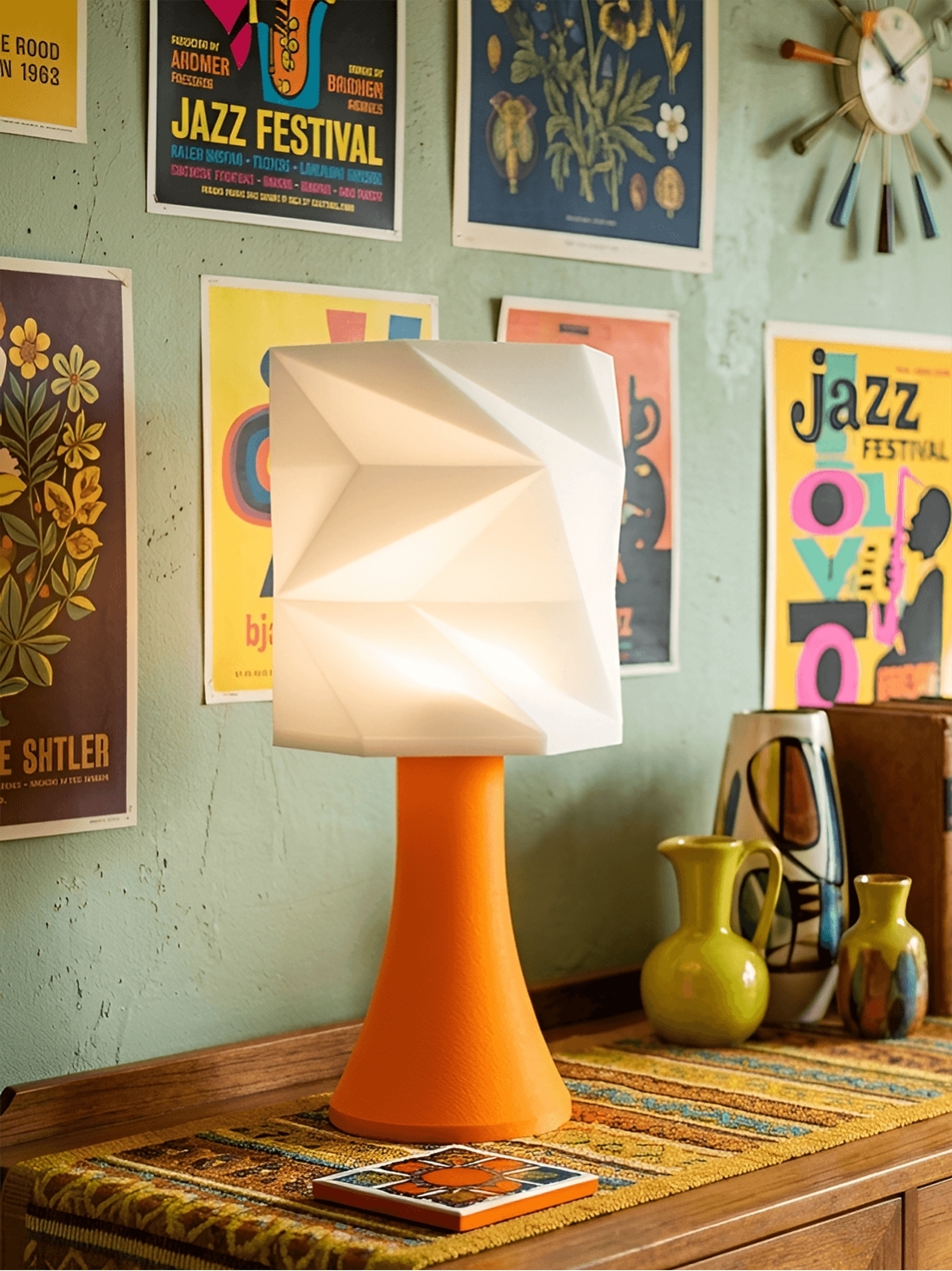 Simone – Lampe pop orange, extra large