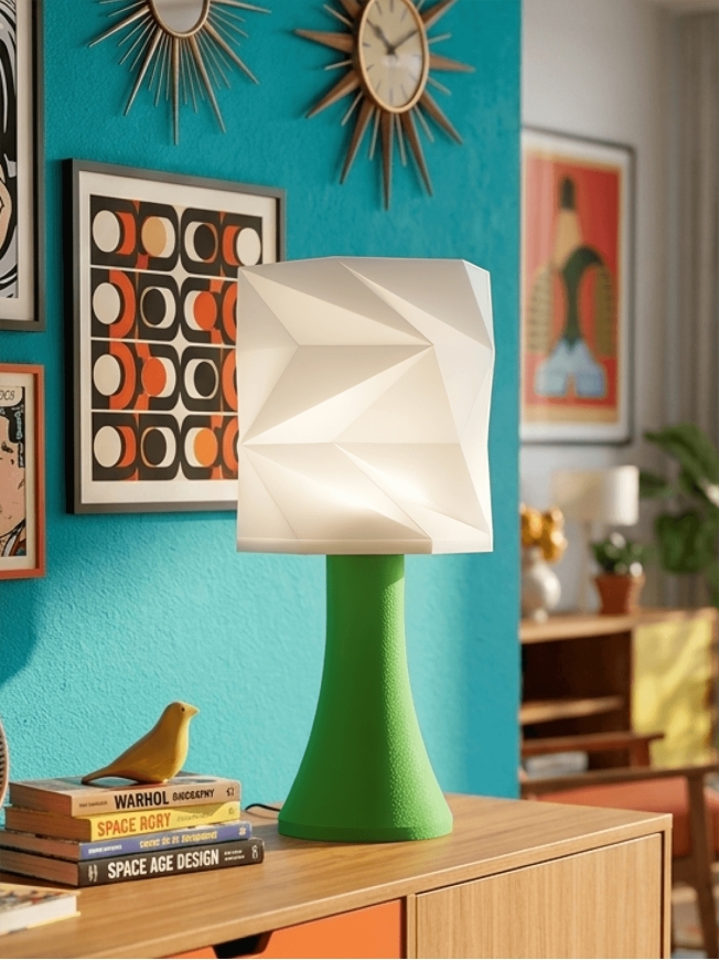 Simone – Lampe pop verte, extra large