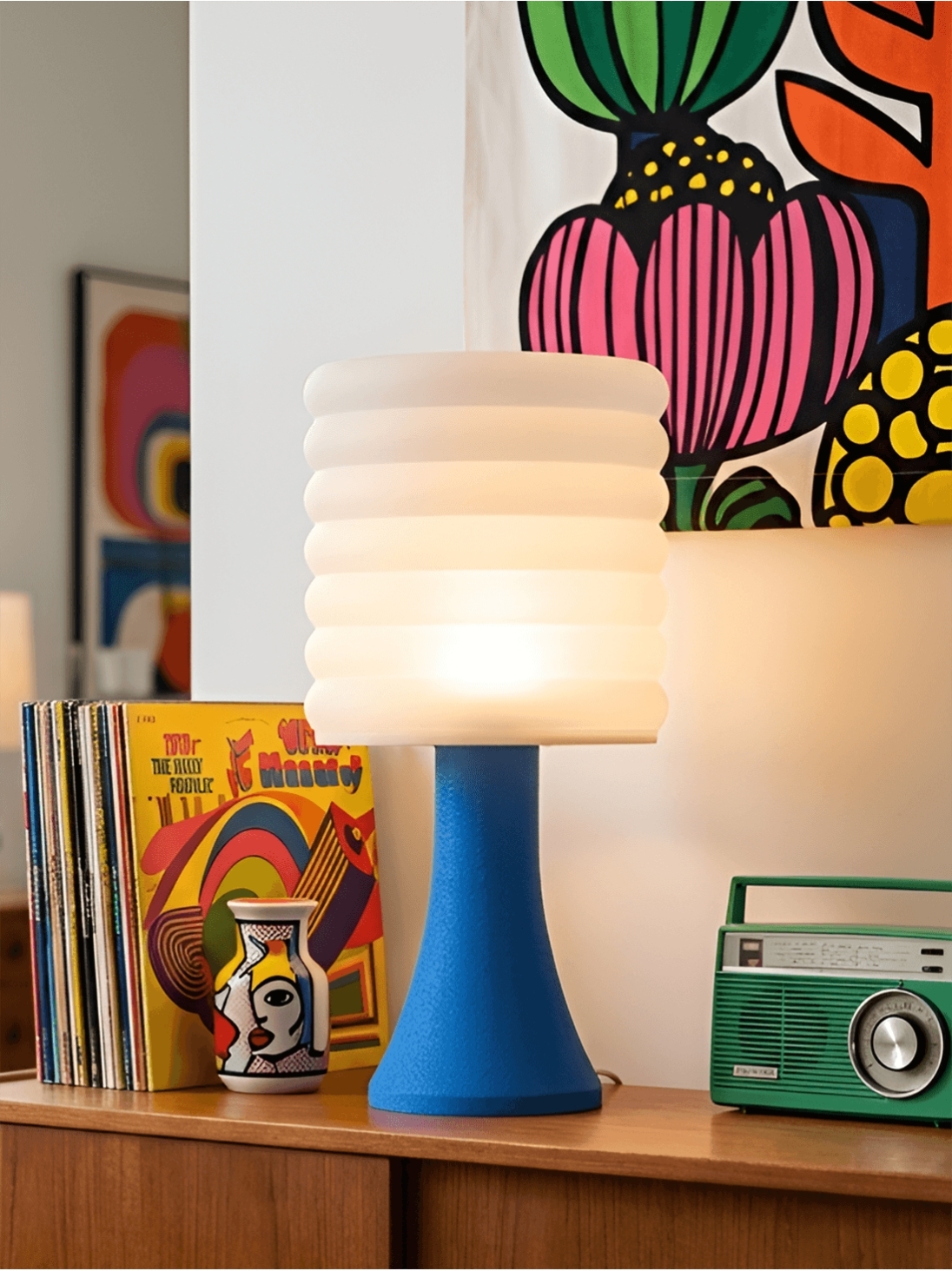 Micheline – Lampe pop bleu, extra large