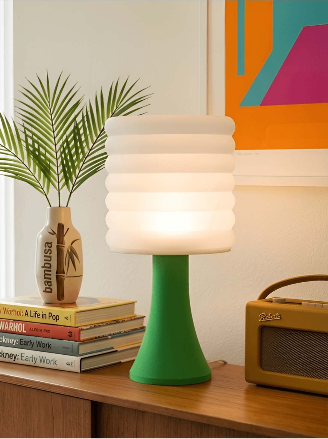 Micheline – Lampe pop verte, extra large