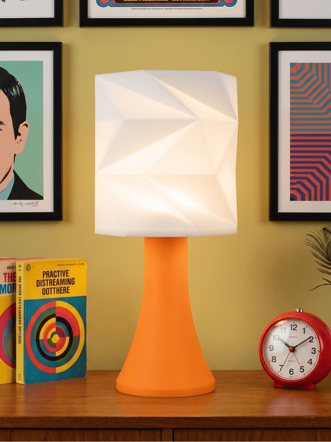 Simone – Lampe pop orange, extra large