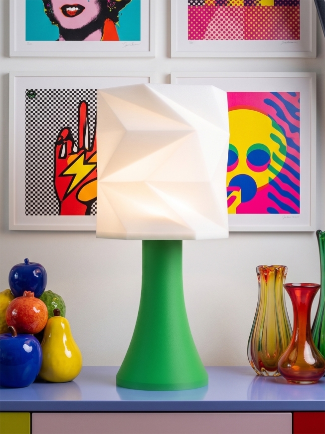 Simone – Lampe pop verte, extra large