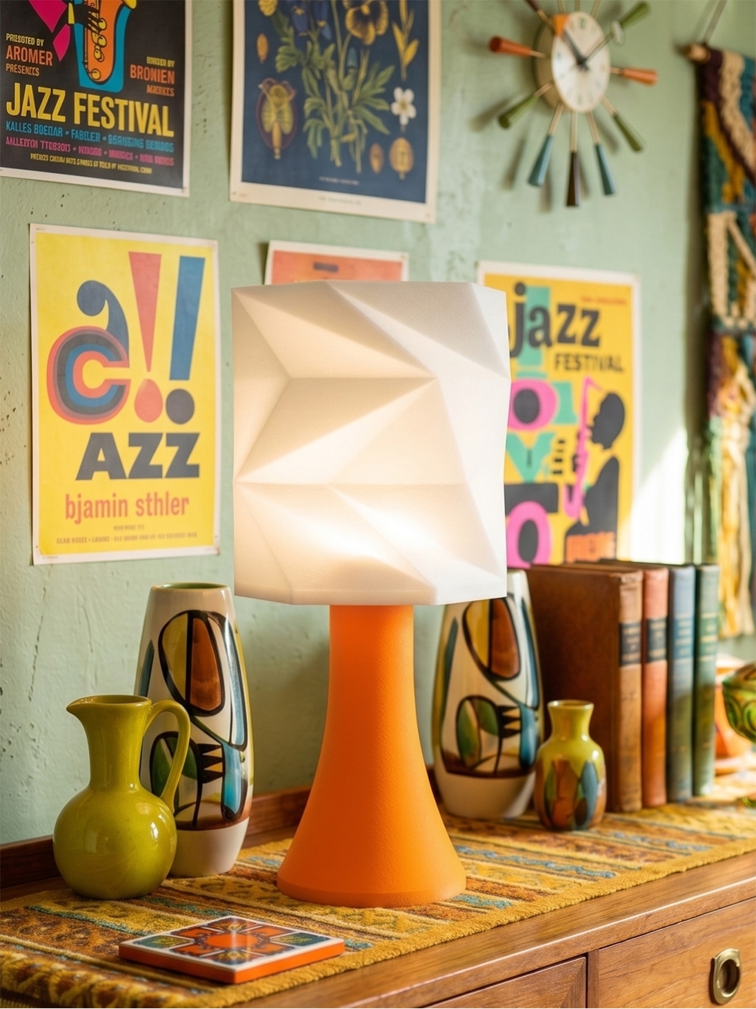 Simone – Lampe pop orange, extra large