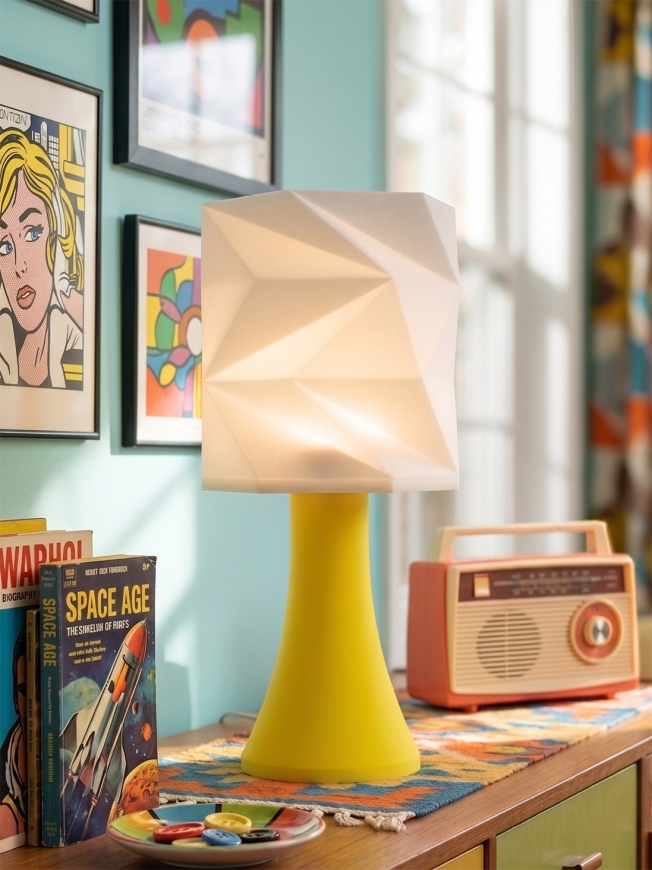 Simone – Lampe pop jaune, extra large
