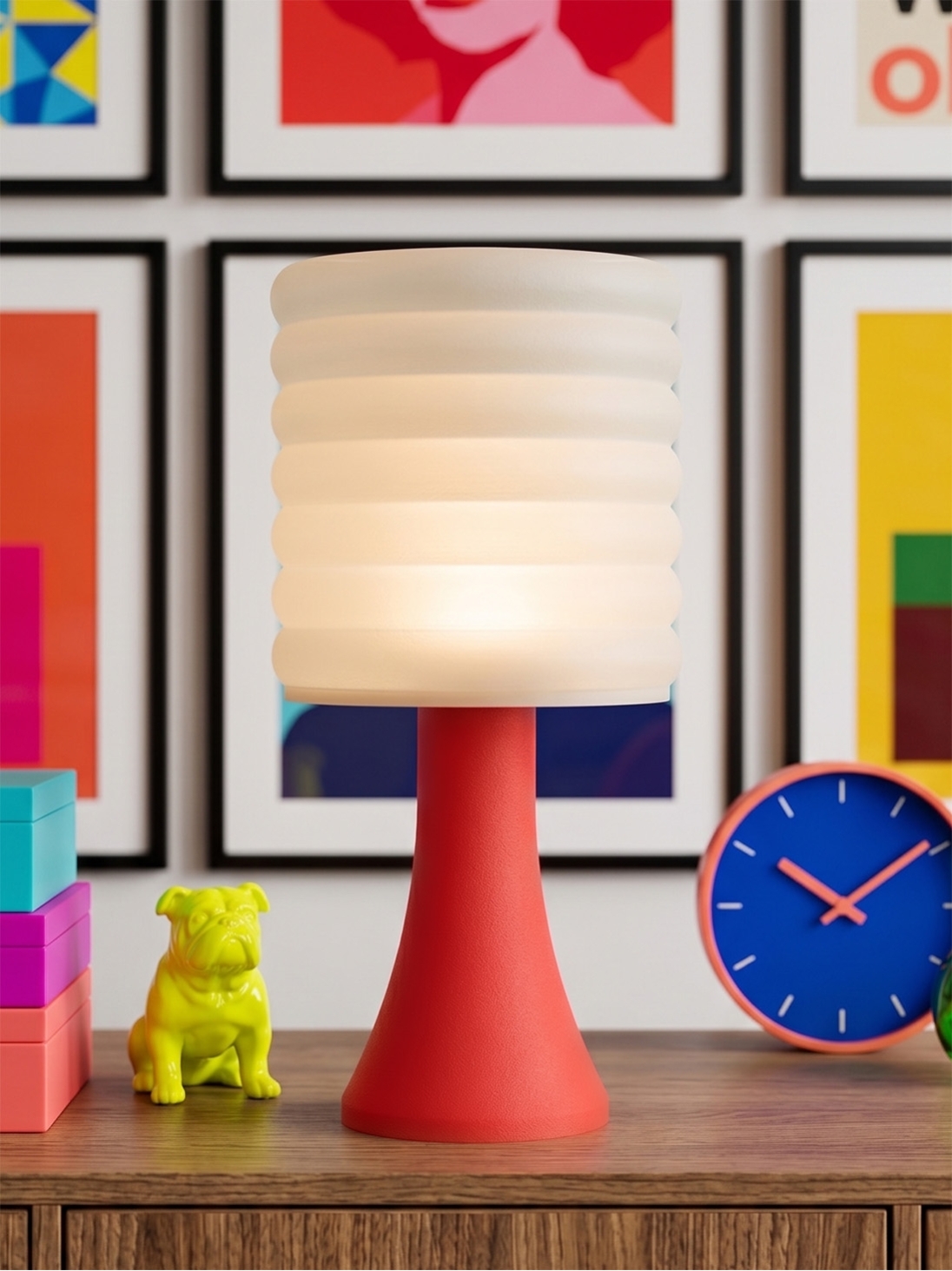 Micheline – Lampe pop rouge, extra large Micheline – Lampe pop rouge, extra large