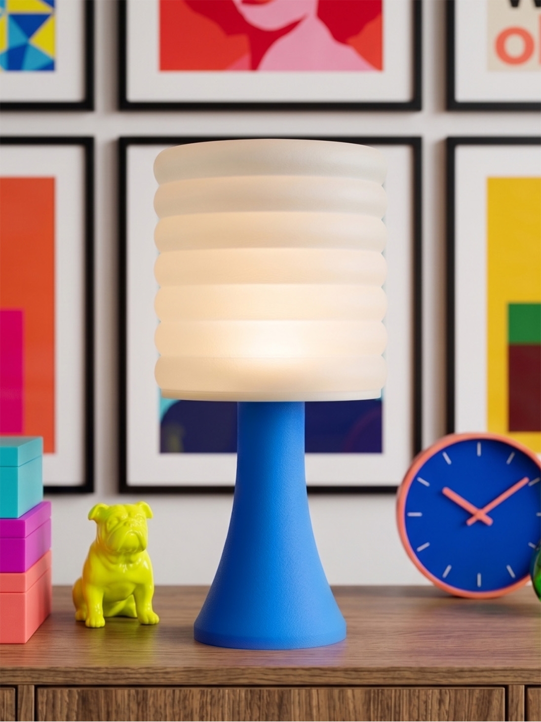 Micheline – Lampe pop bleu, extra large Micheline – Lampe pop bleu, extra large