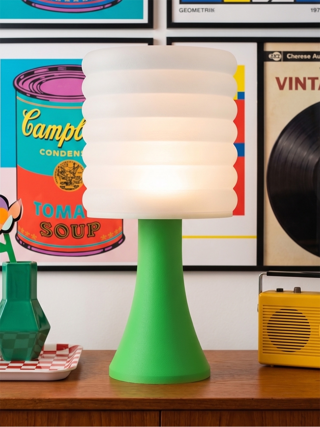 Micheline – Lampe pop verte, extra large Micheline – Lampe pop verte, extra large