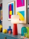 Stella – Lampe à poser pop rouge, large Stella – Lampe à poser pop rouge, large