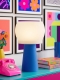 Clemence – Lampe à poser pop bleu, médium