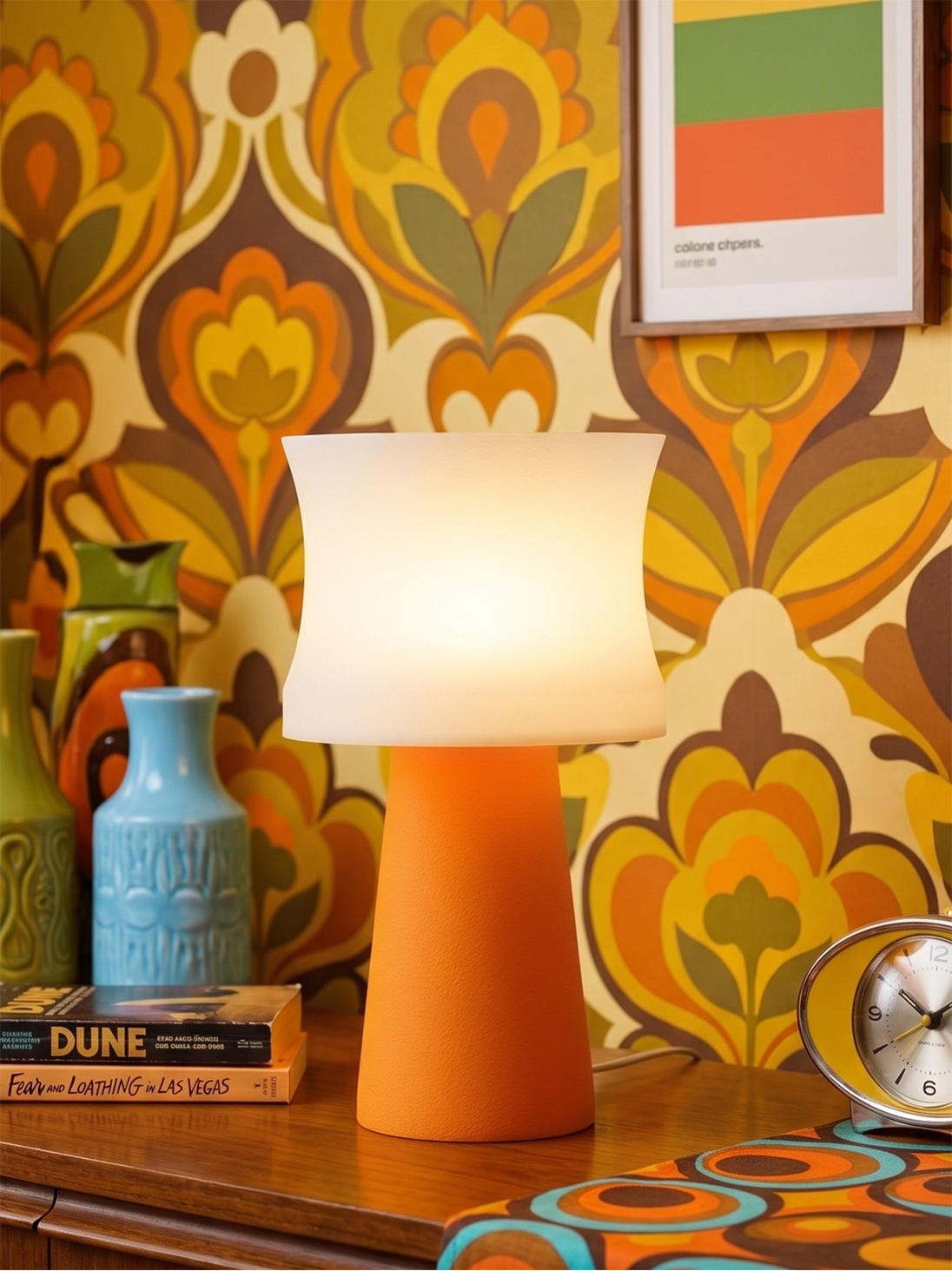 Aurélie – Lampe à poser pop orange, médium