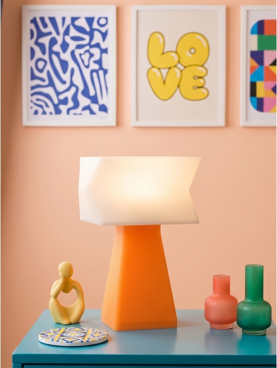 Juliane – Lampe à poser pop orange, small