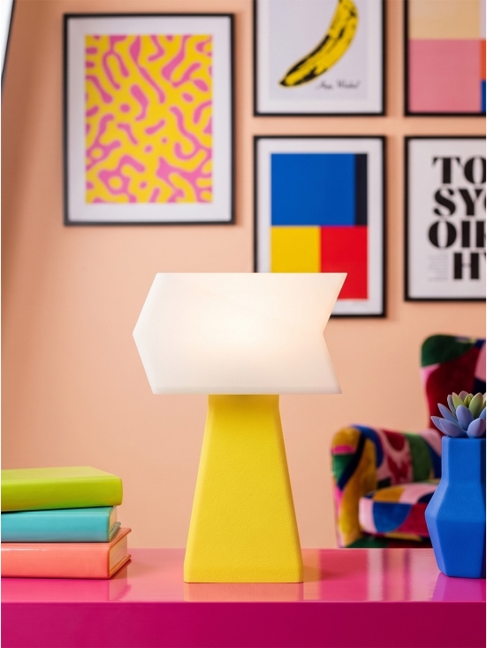 Juliane – Lampe à poser pop jaune, small