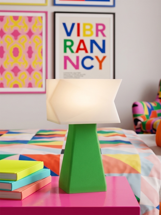 Juliane – Lampe à poser pop verte, small