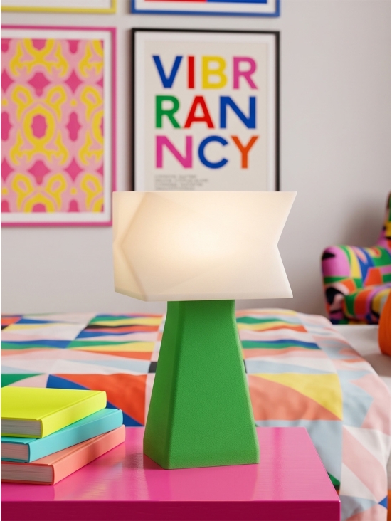 Juliane – Lampe à poser pop verte, small