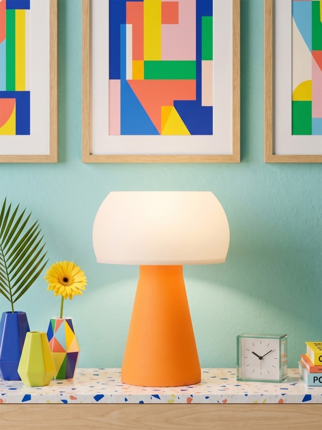 Annie – Lampe à poser pop orange, small