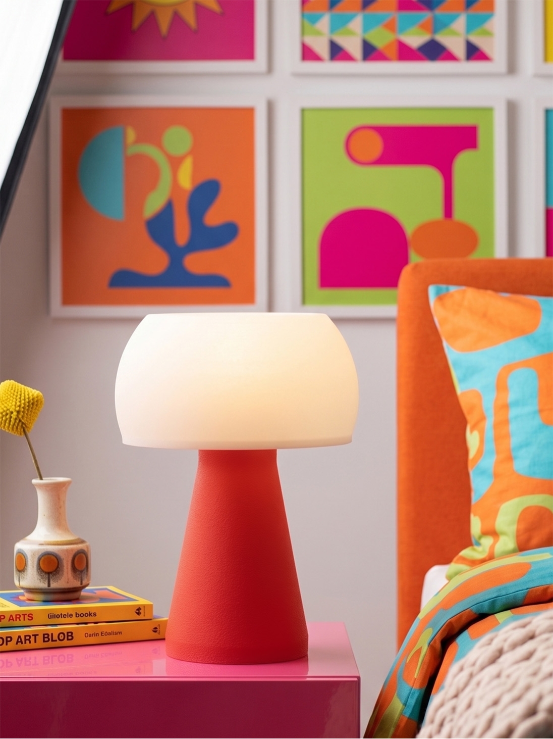 Annie – Lampe à poser pop rouge, small Annie – Lampe à poser pop rouge, small