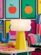 Aline – Lampe à poser pop jaune, small