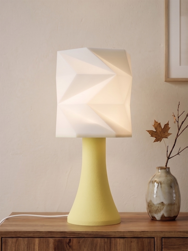 Simone – Lampe pastel jaune, extra large