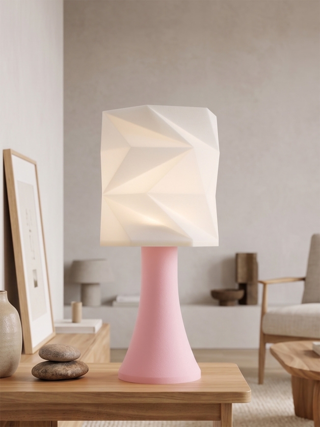 Simone – Lampe pastel rose, extra large