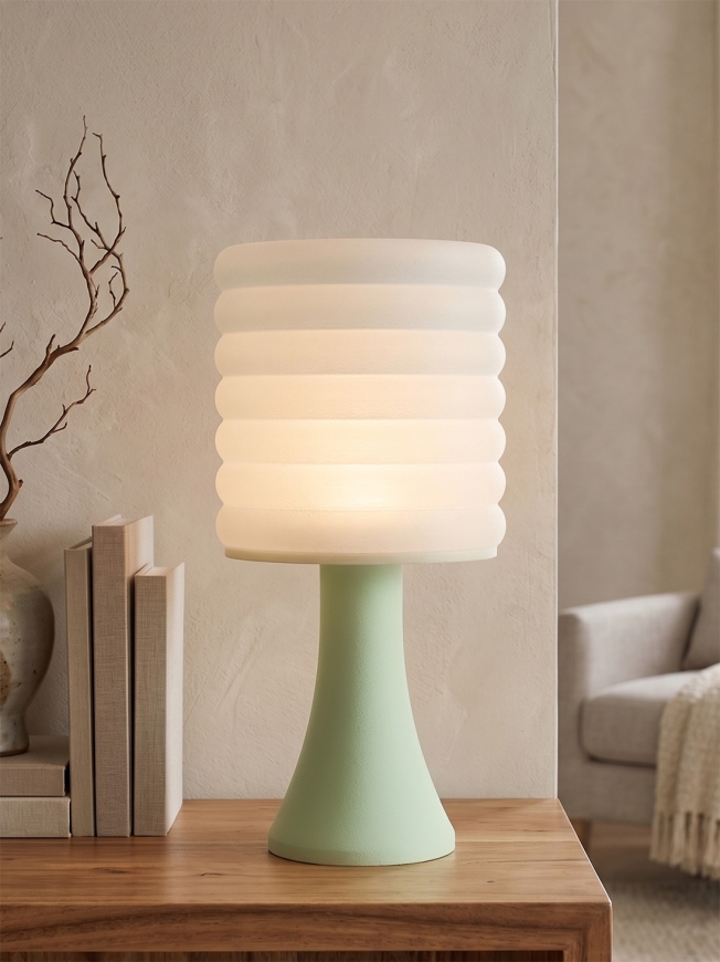 Micheline – Lampe pastel verte, extra large