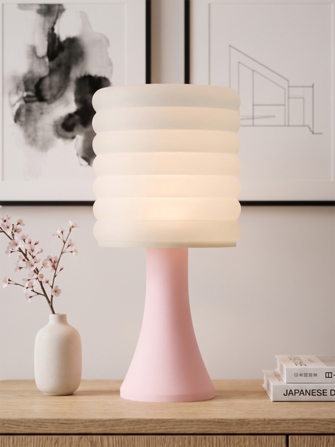 Micheline – Lampe pastel rose, extra large