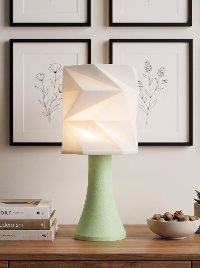 Simone – Lampe pastel verte, extra large