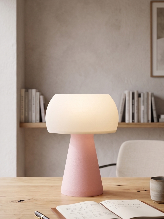 Annie – Lampe à poser pastel rose, small