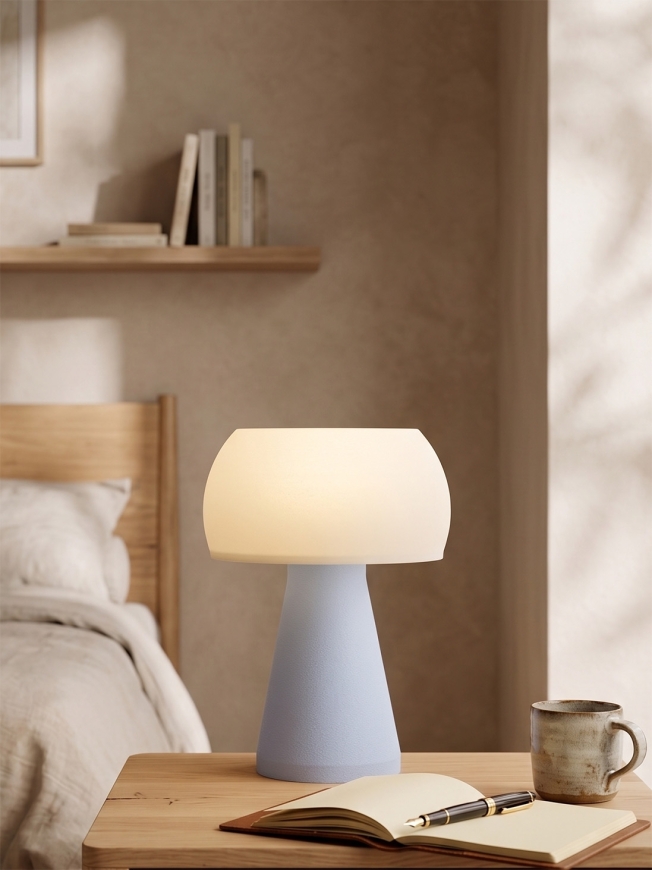 Annie – Lampe à poser pastel bleu, small