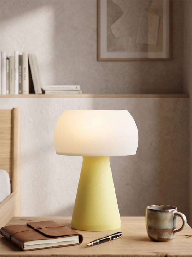 Annie – Lampe à poser pastel jaune, small