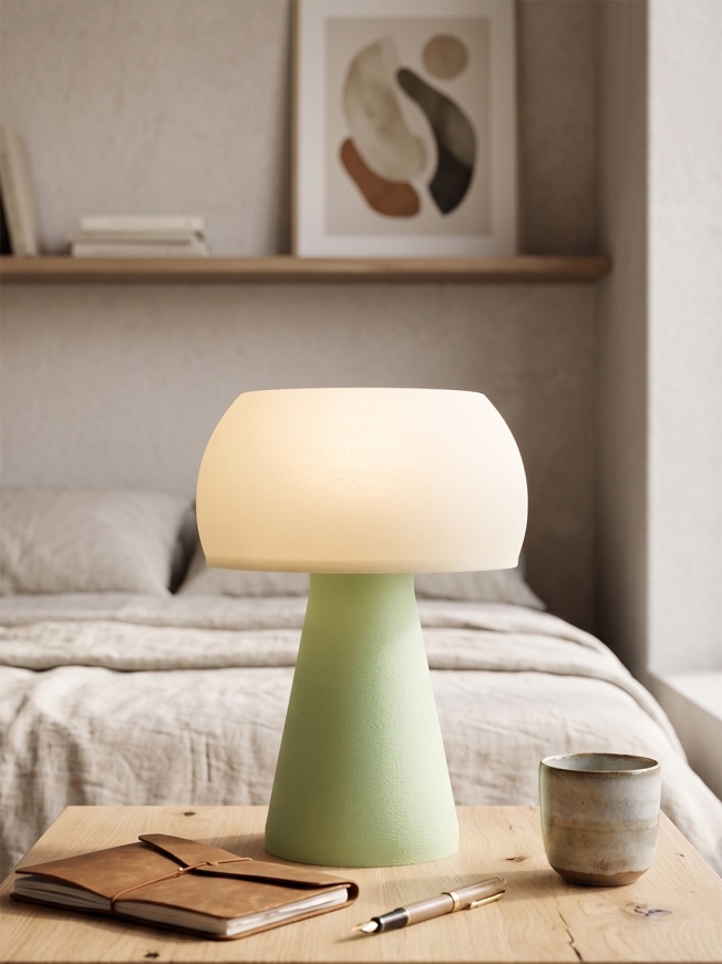Annie – Lampe à poser pastel verte, small