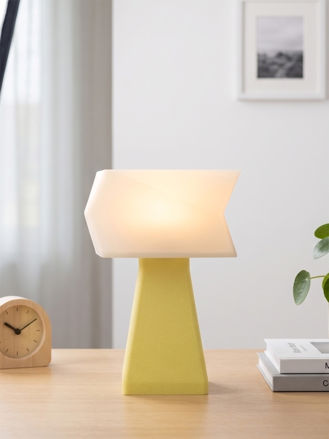 Juliane – Lampe à poser pastel jaune, small