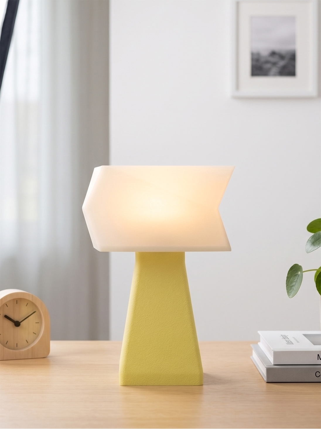 Juliane – Lampe à poser pastel jaune, small