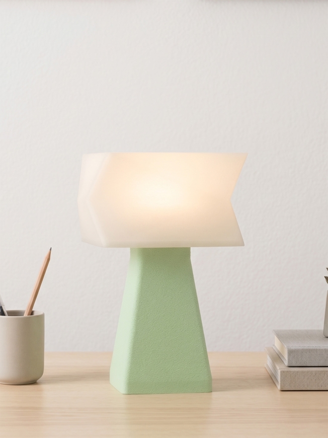 Juliane – Lampe à poser pastel verte, small