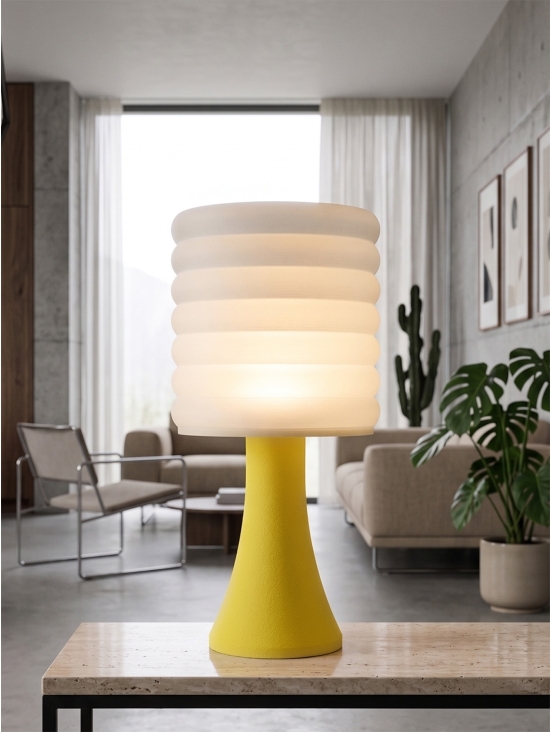 Micheline – Lampe granit jaune, extra large