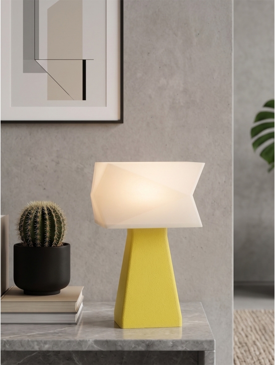 Juliane – Lampe à poser granit jaune, small