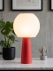 Clarisse – Lampe à poser granit rouge, large Clarisse – Lampe à poser granit rouge, large