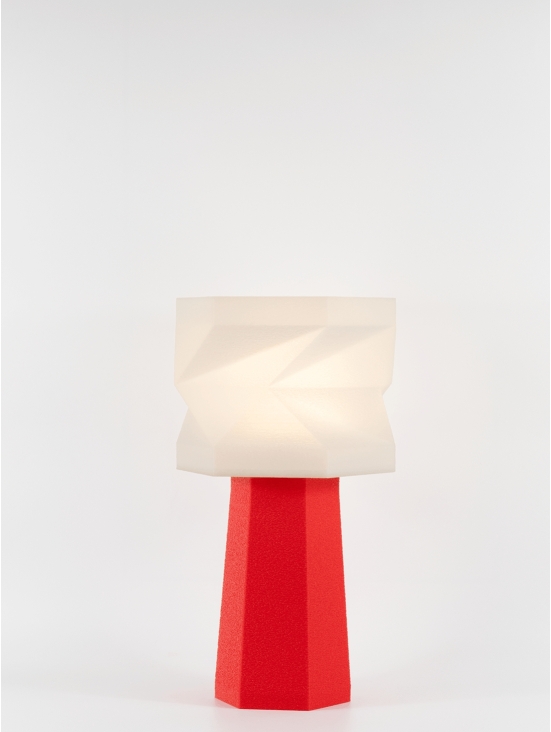 Elise – Lampe à poser pop rouge, médium