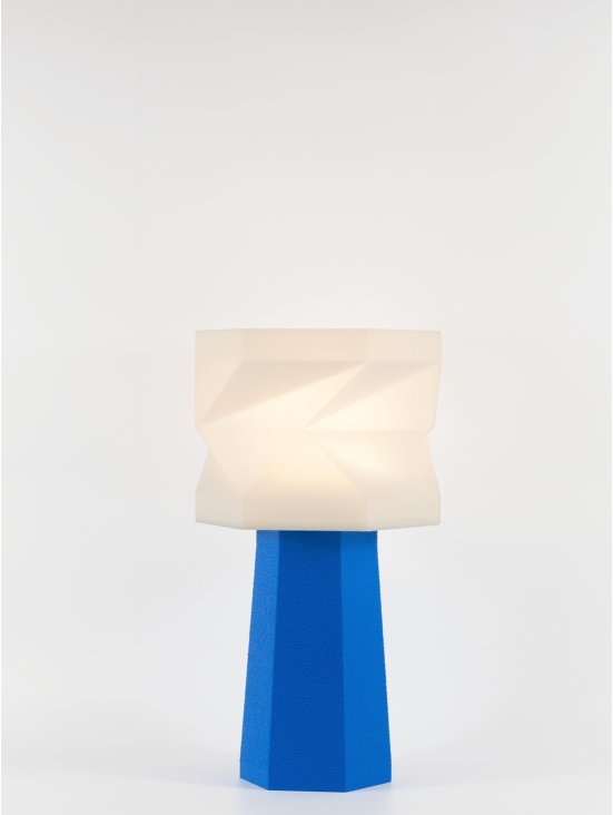 Elise – Lampe à poser pop bleu, médium