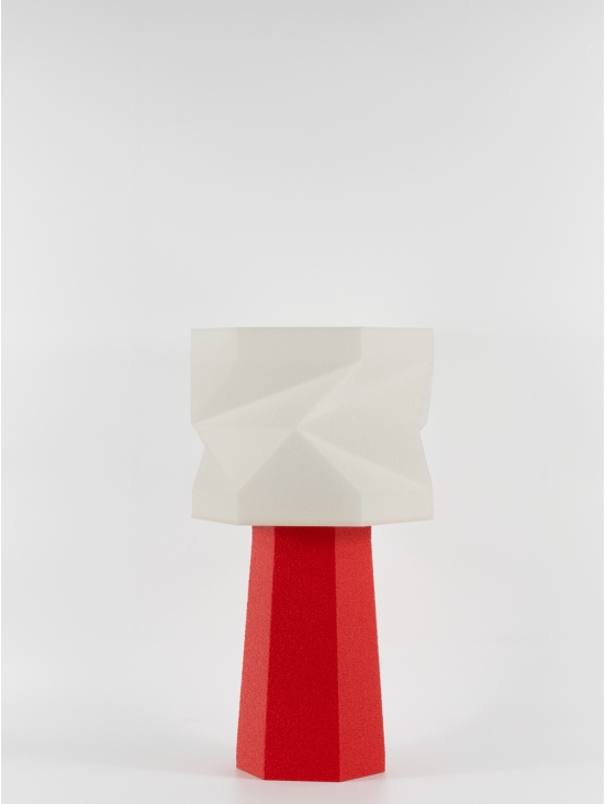 Elise – Lampe à poser granit rouge, médium