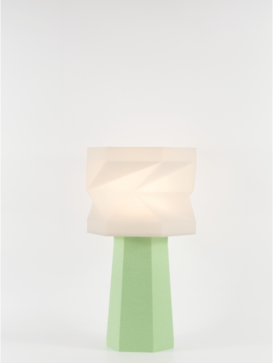Elise – Lampe à poser pastel verte, médium