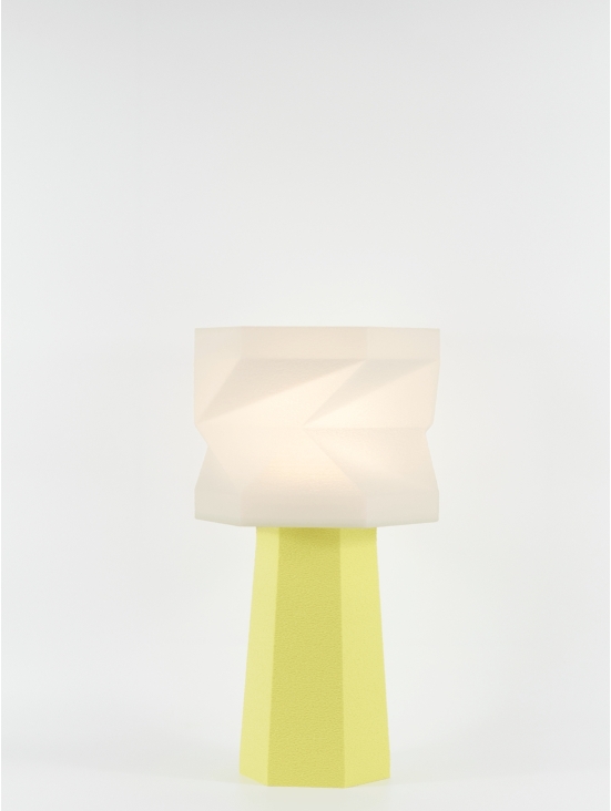 Elise – Lampe à poser pastel jaune, médium