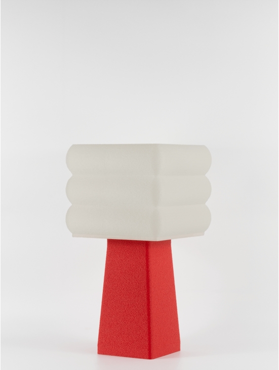 Isabelle – Lampe à poser granit rouge, médium