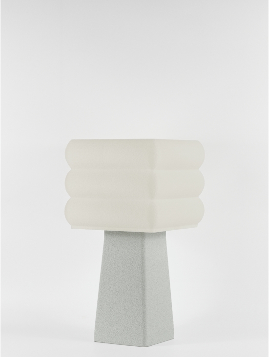 Isabelle – Lampe à poser granit grise, médium