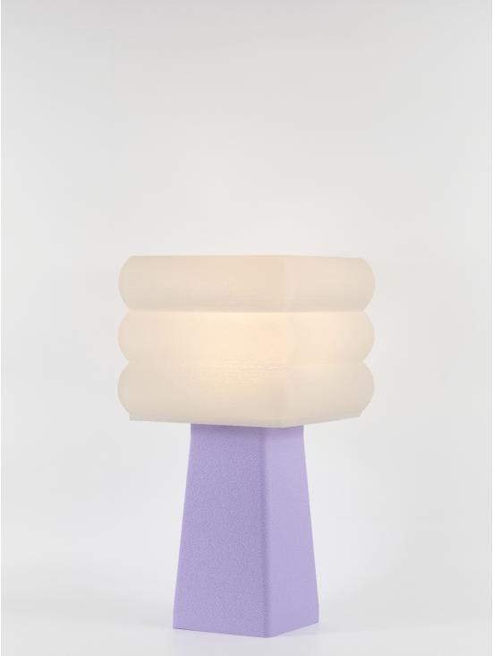 Isabelle – Lampe à poser pastel lilas, médium