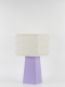 Isabelle – Lampe à poser pastel lilas, médium